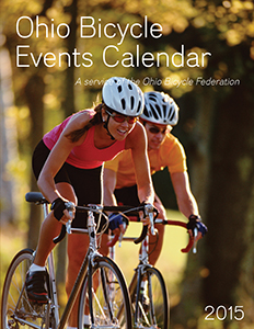 Image: Cover of the 2015 Ohio Bicycle Events Calendar.